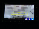 バックカメラの画像です。ガイドラインがスムースな車庫入れをサポートいたします!車庫入れの安心感がアップしますね☆