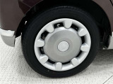 タイヤサイズは155/65R14!納車前の点検時にタイヤ交換させていただきます!