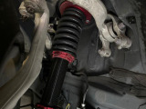 【BLITZ車高調】車高が低くなり、スタイリッシュな見た目となっております。車両の重心が下がる事で、走行時の安定性も向上します♪