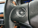 ステアリングにオーディオ操作スイッチが付いています。オーディオ画面に直接タッチしなくても操作が出来ますので、運転に集中できます。