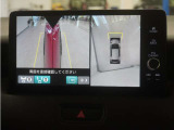 マルチビューカメラシステム搭載!バックカメラだけでは視認できなかった箇所も、ナビ画面に表示。ドライバーの死角を減らし運転を助けます。