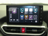 9インチスマホ連携ディスプレイオーディオです。バックカメラも付いて車庫入れ・駐車も安心です。Bluetooth対応機器を登録して音楽を楽しんだりハンズフリー通話が出来て便利です。