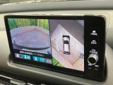 【全周囲カメラ】専用のカメラにより、上から見下ろしたような視点で360度クルマの周囲を確認することができます☆死角部分も確認しやすく、狭い場所での切り返しや駐車もスムーズに行えます。