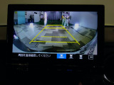 バックカメラの画像です。ガイドラインがスムースな車庫入れをサポートいたします!車庫入れの安心感がアップしますね☆