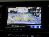 バックカメラの画像です。ガイドラインがスムースな車庫入れをサポートいたします!車庫入れの安心感がアップしますね☆