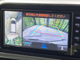 【パノラミックビューモニター】専用のカメラにより、上から見下ろしたような視点で360度クルマの周囲を確認することができます☆死角部分も確認しやすく、狭い場所での切り返しや駐車もスムーズに行えます。