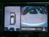 まるで上空から見下ろしているような感じで駐車が楽にできるインテリジェントアラウンドビューモニター!