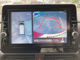 アラウンドビューモニターです☆車の前後左右にカメラがついており駐車時には上から車を見たような画面が見れますので、4方向の状況を確認することができる便利な機能です☆