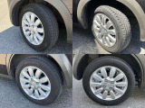 155/65R14 純正アルミホイール装着。タイヤはまだまだ使えます。