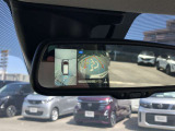 アラウンドビューモニターでバックオーライ♪バックミラーに投影します。