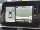 アラウンドビューモニターです!上空から貴方のお車をモニタニングしている様に車両の周りの安全確認が出来ます!