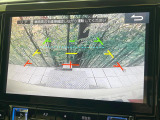【バックカメラ】駐車時に後方がリアルタイム映像で確認できます。大型商業施設や立体駐車場での駐車時や、夜間のバック時に大活躍!運転スキルに関わらず、今や必須となった装備のひとつです!