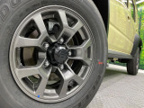 【純正15インチアルミホイール】外観にマッチした純正アルミホイールを装着しております。各種社外アルミホイールや、スタッドレスタイヤも取扱いしております。是非ご相談ください♪
