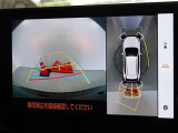 バックガイドモニターを装備しています、車庫入れもラクラクです。パノラミックビューモニターを搭載しています、上からの画像も表示されます。