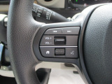 ハンドル左側にはナビ操作スイッチやメーター表示の切替スイッチがございます。