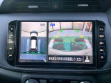 車を真上から画面で確認出来るアラウンドビューモニター♪画面を見ながら車庫入れが非常に楽になります!