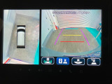 【全方位モニター】 4つのカメラで映像を映し出します。発進時、後退時も周囲の安全を確認し、サポートします^^