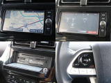 現在では必需品のナビが装備されています。行きたい場所への案内をしてくれるので、道に迷わずドライブができます♪オーディオはフルセグTV/ラジオ/DC/Bluetoothが使用可能。快適ドライブの強い味方です☆