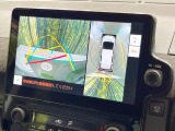 【パノラミックビューモニター】専用のカメラにより、上から見下ろしたような視点で360度クルマの周囲を確認することができます☆死角部分も確認しやすく、狭い場所での切り返しや駐車もスムーズに行えます。