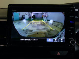 バックカメラの画像です。ガイドラインがスムースな車庫入れをサポートいたします!車庫入れの安心感がアップしますね☆