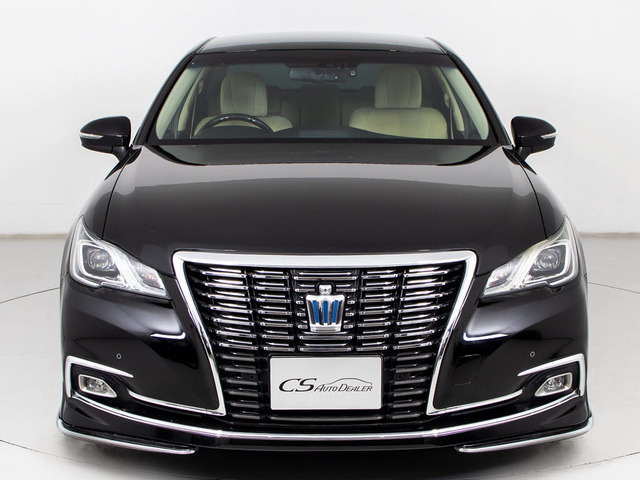 クラウン ハイブリッド 2.5 ロイヤルサルーンG 後期 禁煙本革 フルエアロ セーフティ