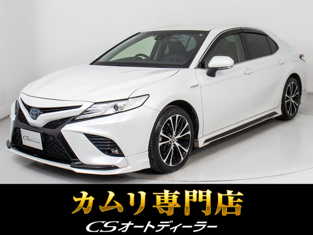 カムリ 2.5 WS レザーパッケージ 黒本革 TRDエアロ&4本出しマフラ-
