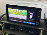 【マルチビューカメラシステム】専用のカメラにより、上から見下ろしたような視点で360度クルマの周囲を確認することができます☆死角部分も確認しやすく、狭い場所での切り返しや駐車もスムーズに行えます。