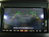 バックカメラの画像です。ガイドラインがスムースな車庫入れをサポートいたします。車庫入れの安心感がアップしますね。