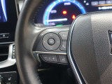 ステアリングスイッチ付き。前方から目を離すことなく操作することが可能です。
