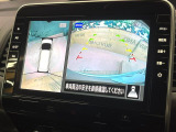 【アラウンドビューモニター】専用のカメラにより、上から見下ろしたような視点で360度クルマの周囲を確認することができます☆死角部分も確認しやすく、狭い場所での切り返しや駐車もスムーズに行えます。