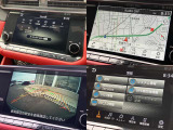 NissanConnectナビゲーションシステム(9インチワイドディスプレイ)。USB接続、AppleCarPlay・AndroidAuto機能つき。バックモニターが映ります。