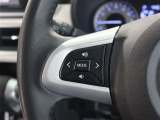 ステアリングスイッチ付き。前方から目を離すことなく操作することが可能です。