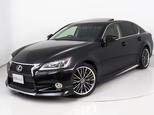 レクサス GS 450h バージョンI 黒革 SR モデリスタエアロ WORK19AW の 