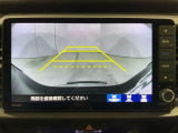 リアカメラ付で、後方をナビ画面で確認。車庫入れも安心です。もちろん、バックギアと連動しています。
