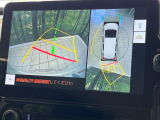 【パノラミックビューモニター】専用のカメラにより、上から見下ろしたような視点で360度クルマの周囲を確認することができます☆死角部分も確認しやすく、狭い場所での切り返しや駐車もスムーズに行えます。
