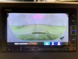 リアカメラ付で、後方をナビ画面で確認。車庫入れも安心です。もちろん、バックギアと連動しています。