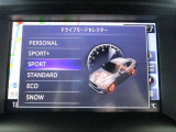 【ドライブモードセレクター】直感的な操作が可能。従来までの最大4つのモードに加えカスタマイズ出来るPERSONALモードを搭載。