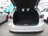 開口部の広いリアラゲッジスペースですのでゴルフバック等はもちろんのこと、リアシートが4:2:4の3分割可倒ができますので、そのときの用途に応じて使い分けも可能です。