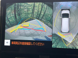 【パノラミックビューモニター】専用のカメラにより、上から見下ろしたような視点で360度クルマの周囲を確認することができます☆死角部分も確認しやすく、狭い場所での切り返しや駐車もスムーズに行えます。