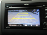 バックカメラの画像です。ガイドラインがスムースな車庫入れをサポートいたします。車庫入れの安心感がアップしますね。
