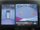 ナビ画面にアラウンドビュ-モニタ-の映像を映し出しています。  狭い場所での車庫入れをサポ-トしてくれる便利アイテムです。