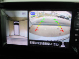 ■アラウンドビューモニター搭載。車体を4方向のカメラで「上から見下ろしたような映像」を映します。車庫入れが苦手な方も映像サポートでラクラク駐車できます。