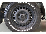 足元はFLEX NC1アルミホイールとTOYOオープンカントリータイヤでドレスアップ済み!