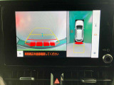 【全方位カメラ】後ろだけではなく、車全体の様子が確認できるので死角が大幅に減少します!駐車が苦手な方にも心強い機能です♪