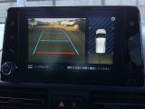バックカメラの画像です。ガイドラインがスムースな車庫入れをサポートいたします。車庫入れの安心感がアップしますね。