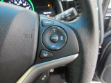 ハンドル右側にはクルーズコントロールのスイッチが装備され、運転中の操作も安心して行えます。