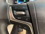 ステアリングスイッチ付き。前方から目を離すことなくオーディオ操作をすることが可能です。