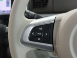 ステアリングスイッチ付き。前方から目を離すことなく操作することが可能です。