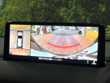 【360&deg;ビューモニター】専用のカメラにより、上から見下ろしたような視点で360度クルマの周囲を確認することができます☆死角部分も確認しやすく、狭い場所での切り返しや駐車もスムーズに行えます。
