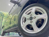【14インチアルミホイール】外観にマッチしたアルミホイールを装着しております。各種アルミホイールや、スタッドレスタイヤも取扱いしております。是非ご相談ください♪